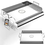 Universal BBQ Edelstahl Plancha Grillplatte Griddle mit gleichmäßiger Heizung Arming,...