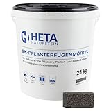 HETA Naturstein Fugenmörtel - Permanenter Fugenfüller - Unkrautfrei & frostsicher -...