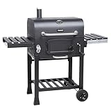 TAINO HERO XL BBQ Smoker GRILLWAGEN Holzkohle Grill Grillkamin Standgrill Räucherofen...
