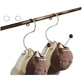 Huthaken-Organizer aus Walnussholz mit Schwanenform, Metallrahmen und Holzkugel-Akzent,...