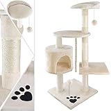 KESSER® Kratzbaum Katzenbaum Kletterbaum, mit Sisalstämmen, Stabil, mit...