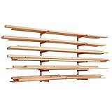 Bora Holz-Organizer und Holzlagerungs-Metallregal mit 6-stufiger Wandhalterung...