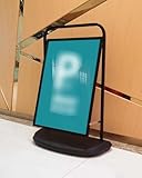 Blazea Plakatständer Wetterfester Schilderhalter für Den Bürgersteig, Robuster...
