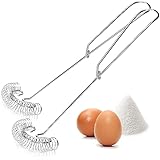 COM-FOUR® 2x Spiralschneebesen Edelstahl 304 rostfrei - Spiralbesen...