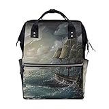 Sea Sail Zeichentasche, Rucksack, großes Fassungsvermögen, multifunktionale Reisetasche...