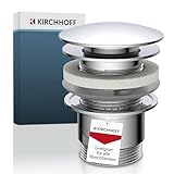KIRCHHOFF Design Universal Waschbecken Ablaufgarnitur, Pop Up Waschbeckenstöpsel,...