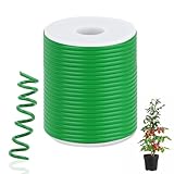 VMUTGA Bindedraht Gummiert, Pflanzendraht Gummier 3,5 mm x 20 mt, Blumendraht verzinkt,...
