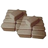 TRANSWOOD Brikett aus Buche Sägemehl 22 Stück/18,7kg Heizbrikett Anfeuerholz Kaminholz...