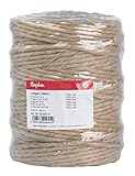 Rayher Hobby Rayher 4200531 Jutegarn, 6 fach, ca. 4-6 mm ø, Spule 120 m, naturfarben,...