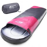Active Era Premium Mumienschlafsack 250 GSM, Schlafsack Winter & Sommer, -11°C bis 8°C,...