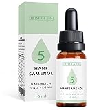 Hanfsamenöl 5 Prozent Omega 3-6-9 Fettsäure Keto Tropfen Hanfsamen Öl 10ml natürlicher...