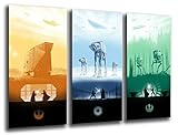 Wandbild - Star Wars, Darth Vader, 97 x 62 cm, Holzdruck - XXL Format - Kunstdruck,...