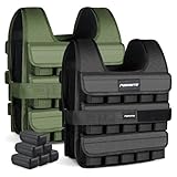 MSPORTS Gewichtsweste Premium Verstellbar von 5 kg - 30 kg Weighted Vest |...