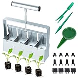 Moendergo Manueller Erdballenpresse，2' Bodenblocker Maker mit Säwerkzeugsätze,...