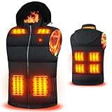 Rrtizan Beheizte Weste, Elektrische USB Beheizte Jacke für Herren und Damen, 3...