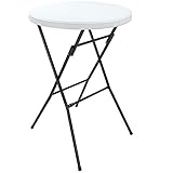 Casaria Stehtisch Klappbar Bistrotisch Outdoor Rund 110 cm Hoch Wetterfest...