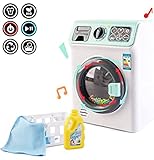 deAO Meine erste Waschmaschine Wäsche- Und Reinigungsspielset Für Kinder Mit Einer...