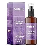 Lavendel Kissenspray von Nutrist – 100ml Lavendelspray für Kopfkissen zum Einschlafen...