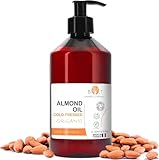 Mandelöl BIO Reines, Kaltgepresst, Natürlich. Kosmetik Massageöl, Haar- und...