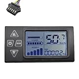 AIDIRui 1 Stück 24V-60V S861 LCD Ebike Display Armaturenbrett Schwarz Fit für E-Bike...