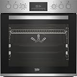 Beko BBUM12328X Einbauherdset AeroPerfect Glaskeramik-Kochfeld 8 Heizarten...