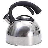 Flötenkessel aus Edelstahl für Herdplatte, Teekessel mit verbrühungssicherem Griff, 3...