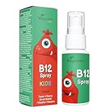 Vitamin B12 Spray für Kinder Vegavero | Vegan & Zuckerfrei | 5 µg B 12 in zwei Formen |...