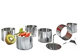 chg 3405-00 Dessert- Speiseringset, 8-tlg., hochwertiger Edelstahl-rostfrei in...