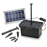 esotec Solar Teichfilterset Starter 8/380, Teichfilter Komplettset, Pumpe 380l/h, 2...