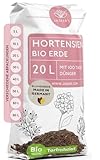 Bio Hortensienerde 20 L - Blumenerde für Hortensien aus 40% weniger Torf -...