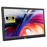 Kenowa 17.3 Zoll USB-C Tragbarer Monitor HD 1600 * 900 Bildschirm LCD Externe Monitor mit...