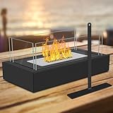 Tischkamin Ethanol Für Indoor & Outdoor, Sentasi Upgrade Kamin Mit 4-Seitigem...