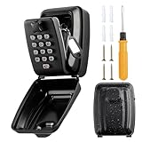 Tuocal Schlüsseltresor zur Wandmontage, Polizei-geprüft, wetterfest, für den...