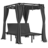 Yolola Sonnenliegen für 2 Personen,Doppel Loungebett, Liege für den Garten, Große...