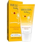 WELEDA Bio Baby Calendula Wundschutzcreme 30ml - Naturkosmetik Babypflege Windelcreme...