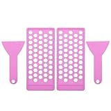 Angoily 2 Stück Lippenbalsam Abfüllform 50 Fach 5g Tuben mit Spatel für Selbstgemacht...