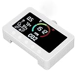 CO2-Monitor, 2-Kanal-Smart-Plug DC12V 2A 7-Zoll-LCD-Bildschirm Kohlendioxid-Detektor für...