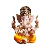Große goldene Ganesha-Statue - Hindu-Elefanten-Idol, Ganpati-Skulptur, handgefertigte...