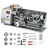 CREWORKS Metalldrehmaschine 600W Drehmaschine 8 x 14 Zoll Tischdrehmaschine 210...