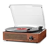 Vinyl Plattenspieler Bluetooth Plattenspieler mit eingebauten Lautsprechern Vintage...