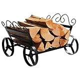 QILIN Holzlege für Kaminholz, Indoor Outdoor Heavy Duty Log Holder,...
