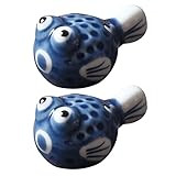 BESTonZON Stäbchen Halter Keramik Japanischer Stil Kugelfisch Form Essstäbchen Ablagen...