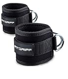 FITGRIFF® Fußschlaufen V1 (gepolstert) - für Fitness Training am Kabelzug - (2 Stück)...