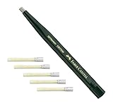 Faber-Castell 180300 - Drehstift mit Glasradierer, Schaftfarbe: grün + 5 Ersatzminen...