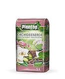 Plantop Orchideenerde mit 8 Wochen Dünger für alle Orchideenarten, Kultursubstrat aus...