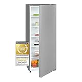 Exquisit Vollraumkühlschrank KS5320-V-010E inoxlook | 242 l Nutzinhalt | Edelstahloptik |...