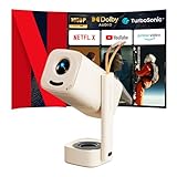 Yaber T1 Pro Beamer, Full HD 1920x1080, 700 Lumen, WiFi 6, 16:9, 1,5-6m Wurfweite, Weiß