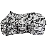 Marengos - Fliegendecke Zebra – feinmaschige Pferdedecke mit Bauch- & Schweiflatz –...