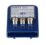 HUMAX Digital 2x1 DiSEqC Relais, SAT Verteiler zum Anschluss von 2 Single LNB an...