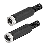 MECCANIXITY DC-Buchsen-Adapter, 5 Stück 5,5 x 2,1 mm, 5 Stück 5,5 x 2,5 mm, 10 Stück